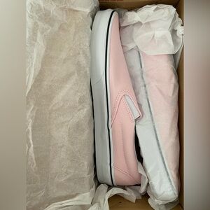 Vans Blushing Pink / True White Slip-On Sneakers